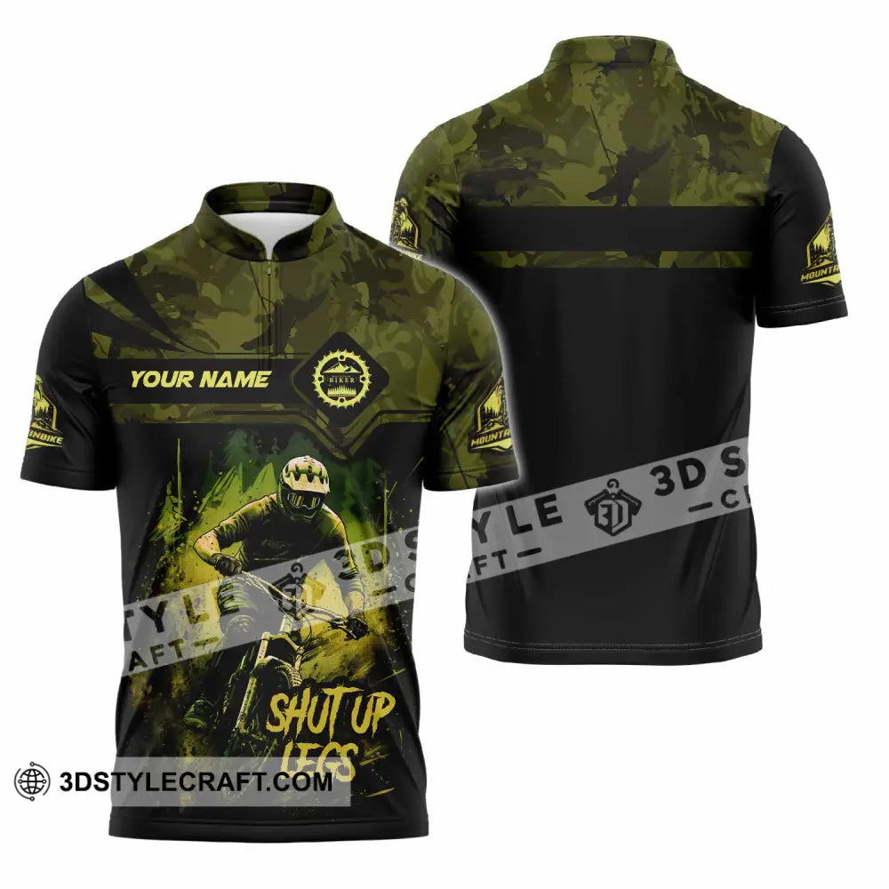 Unisex Shirt - Custom Text Shirt Shut Up Legs Zipper Polo Shirt / S T-shirt