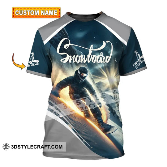 Unisex Shirt - Custom Text Shirt Snowboard style option 1