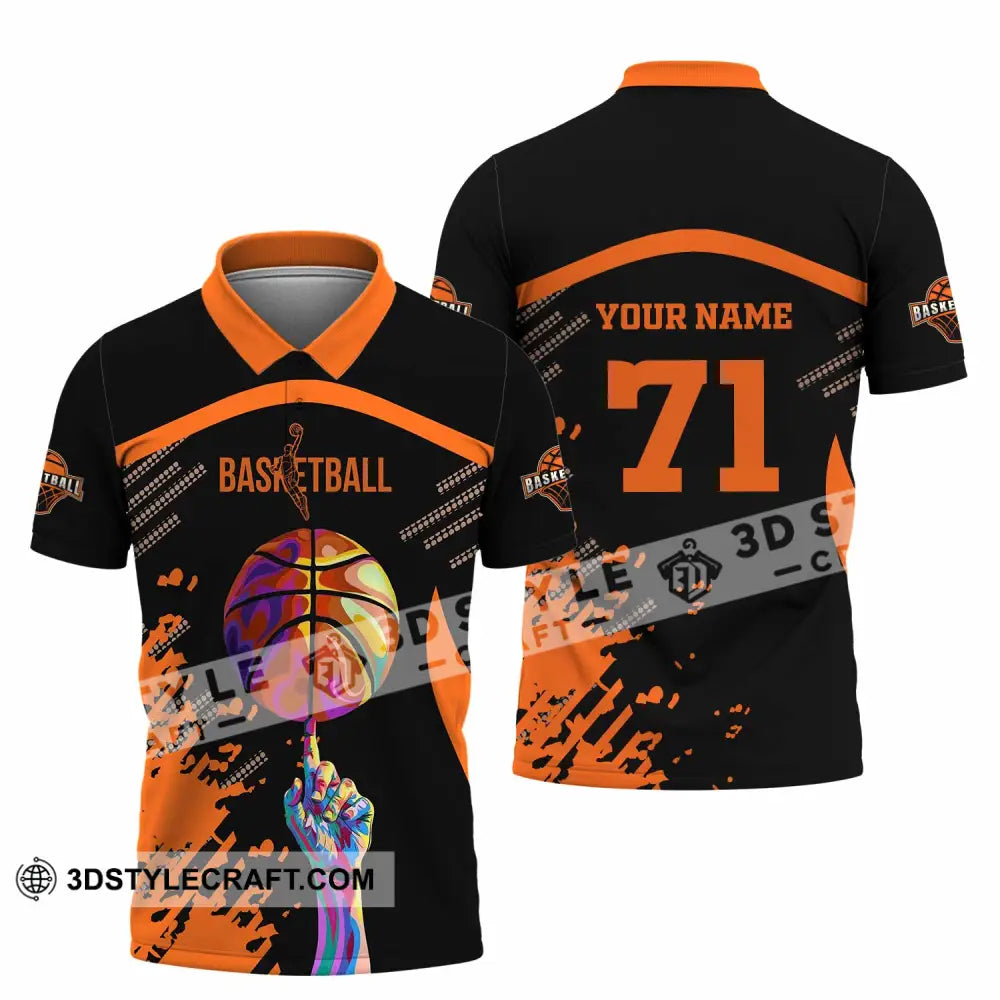Unisex Shirt - Custom Text Sport Basketball Polo / S T-Shirt