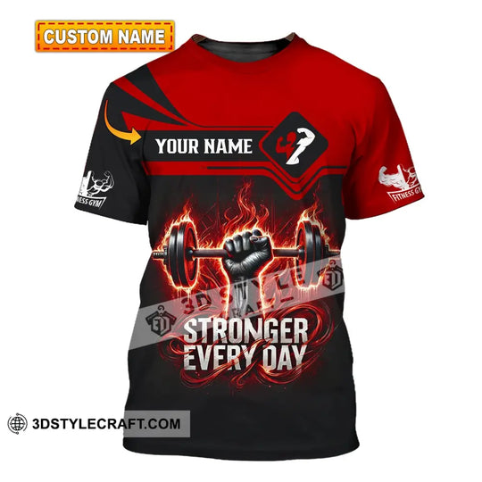 Unisex Shirt - Custom Text Shirt Stronger Everyday style option 1