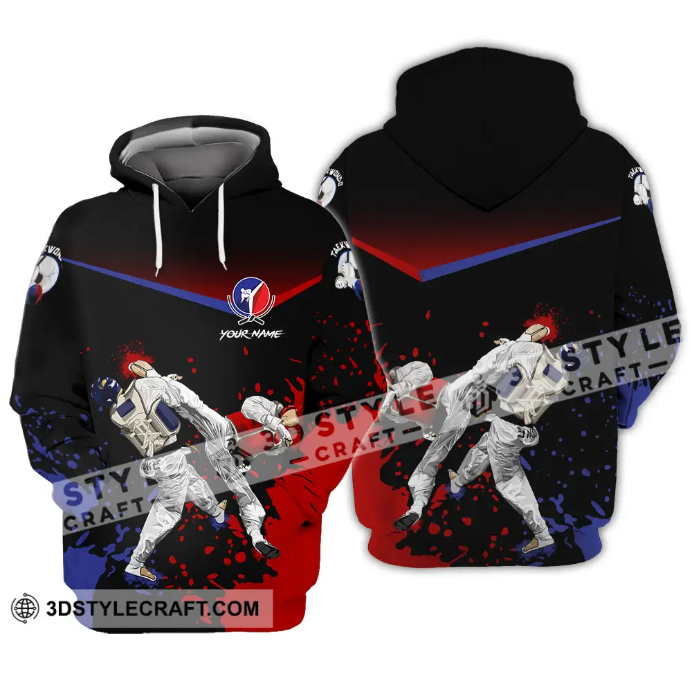 Unisex Shirt - Custom Text Shirt Taekwondo Shirt Hoodie / S T-shirt