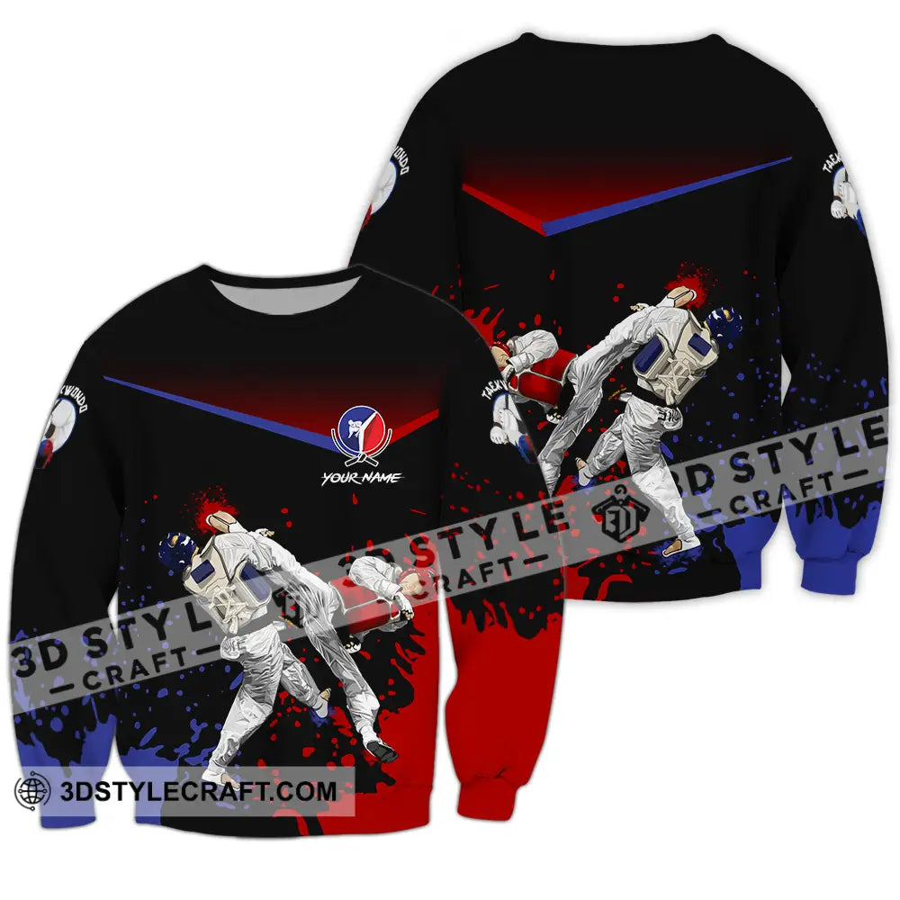 Unisex Shirt - Custom Text Shirt Taekwondo Shirt Long Sleeve / S T-shirt