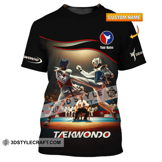 Unisex Shirt - Custom Text Shirt Taekwondo Shirt T-shirt