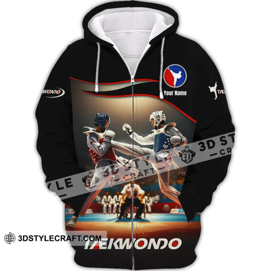 Unisex Shirt - Custom Text Shirt, Taekwondo Shirt style option 2