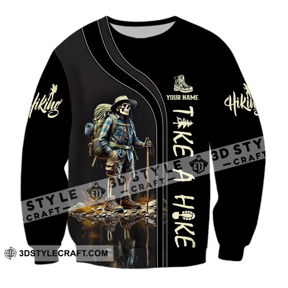 Unisex Shirt - Custom Text Take A Hike Long Sleeve / S T-Shirt