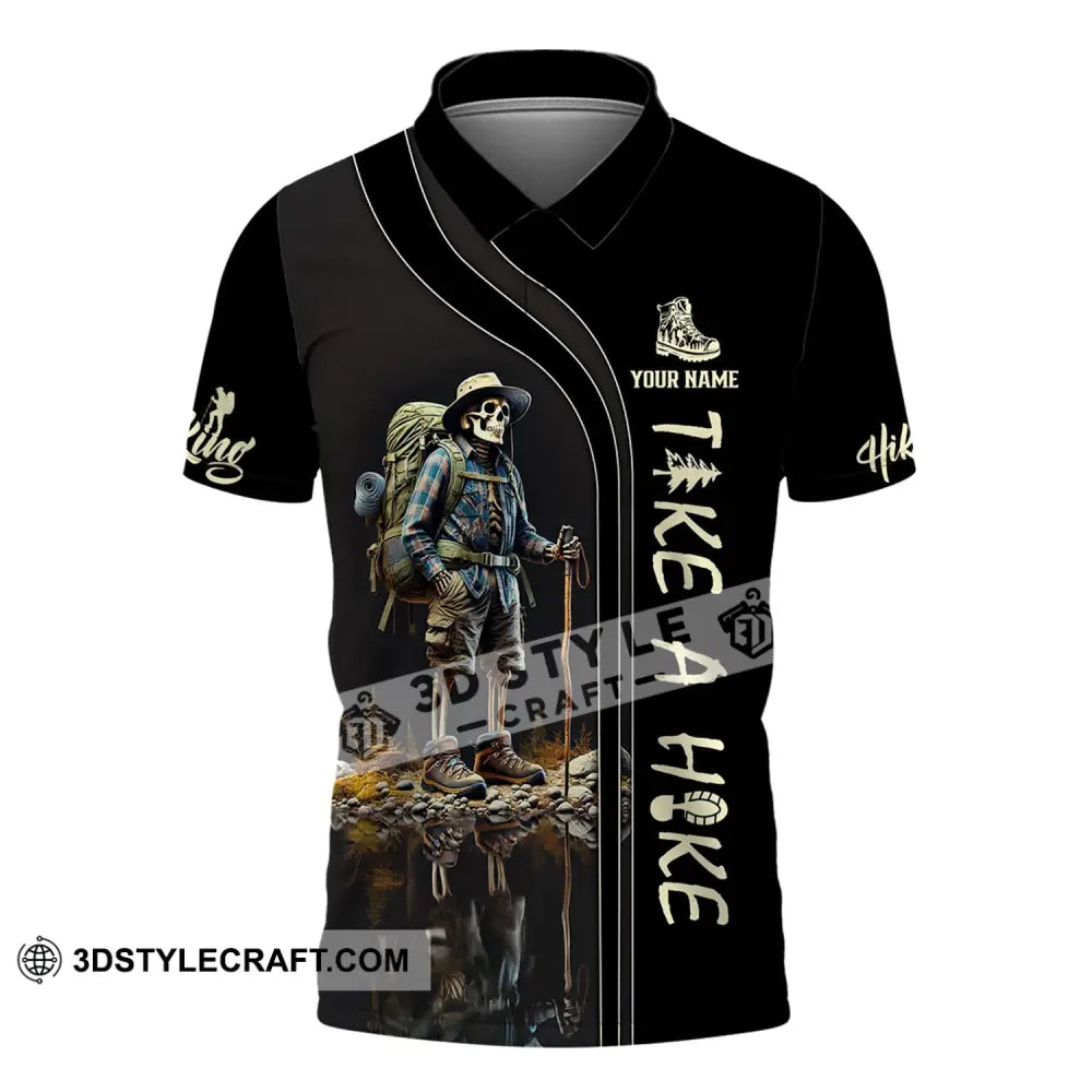 Unisex Shirt - Custom Text Take A Hike Polo / S T-Shirt