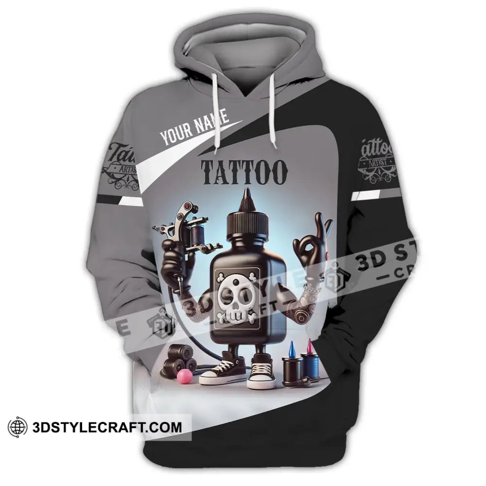 Unisex Shirt - Custom Text Tattoo Hoodie / S T-Shirt