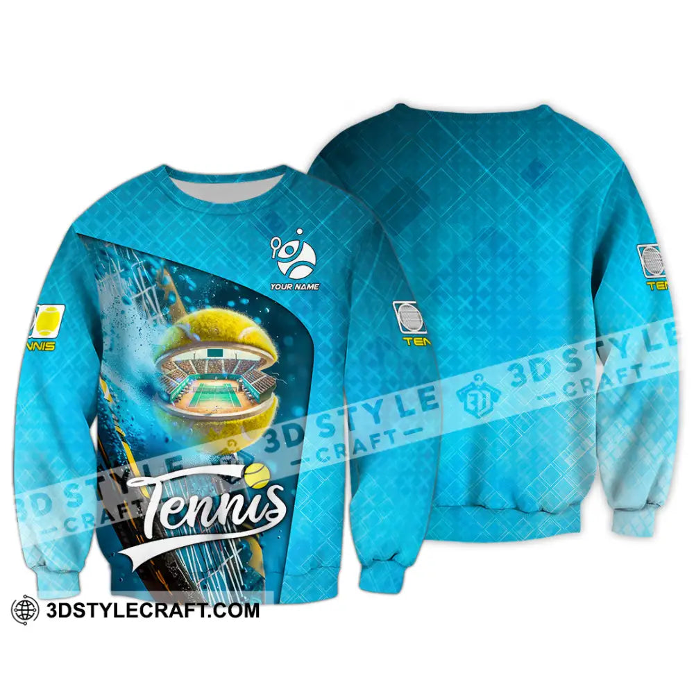 Unisex Shirt - Custom Text Shirt Tennis Shirt Long Sleeve / S T-shirt