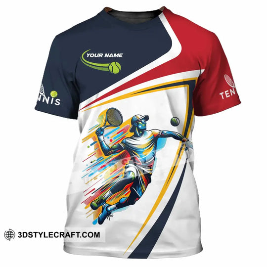 Unisex Shirt - Custom Text Shirt Tennis Man style option 2