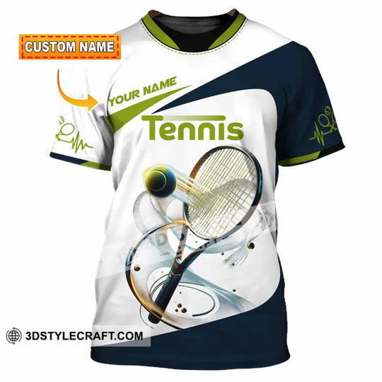 Unisex Shirt - Custom Text Tennis Player Shirt style option 1