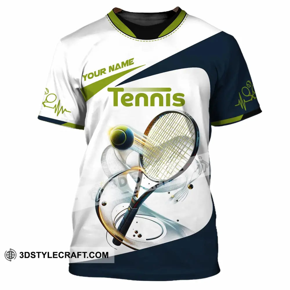 Unisex Shirt - Custom Text Tennis Player T-Shirt / S T-Shirt