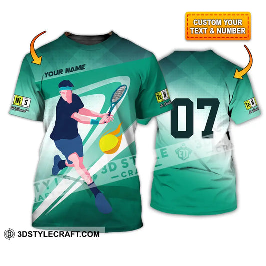 Unisex Shirt - Custom Text Shirt Tennis Shirt T-shirt