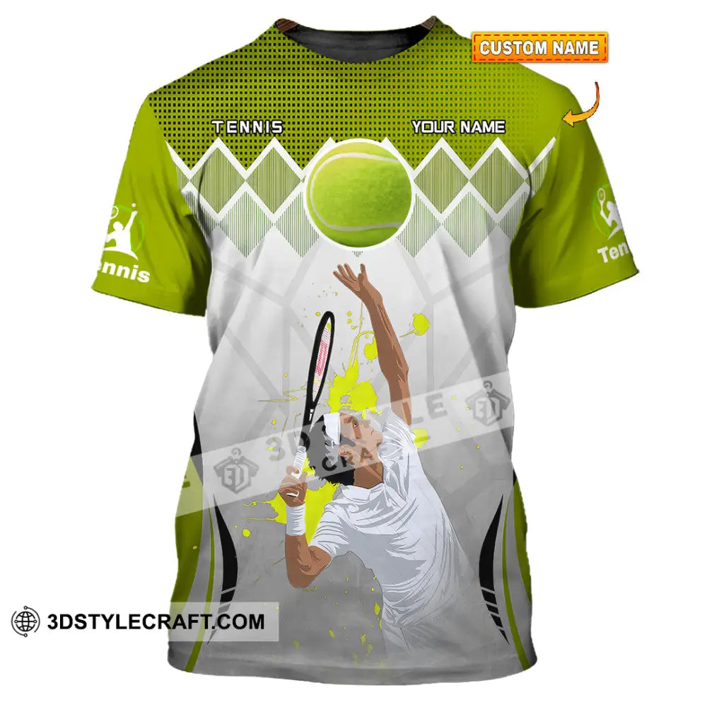 Unisex Shirt - Custom Text Shirt Tennis T-shirt