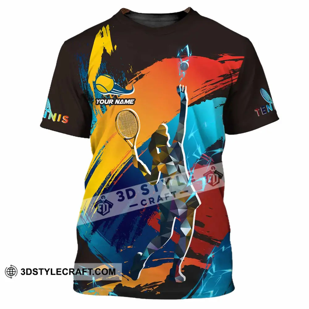 Unisex Shirt - Custom Text Shirt Tennis Shirt T-Shirt / S T-shirt