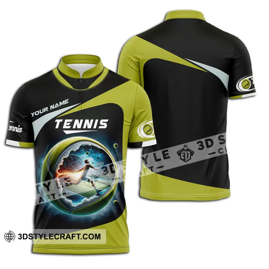 Unisex Shirt - Custom Text Shirt, Tennis Shirt style option 2