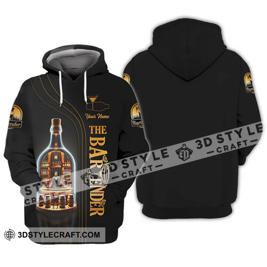 Unisex Shirt - Custom Text Shirt The Bartender style option 3