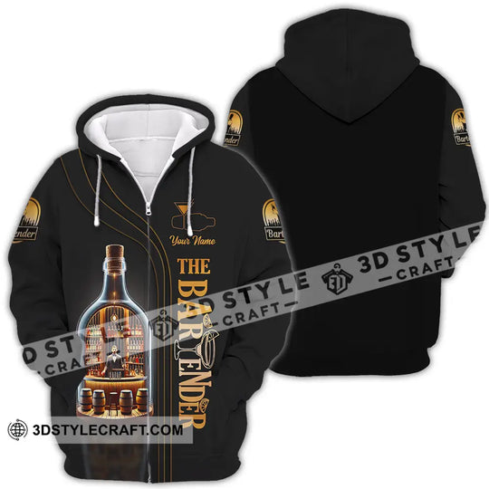 Unisex Shirt - Custom Text Shirt The Bartender style option 4