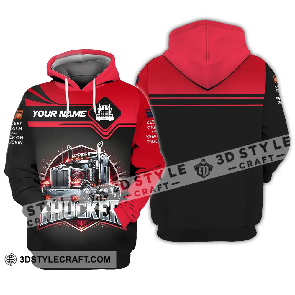 Unisex Shirt - Custom Text Trucker Hoodie / S T-Shirt