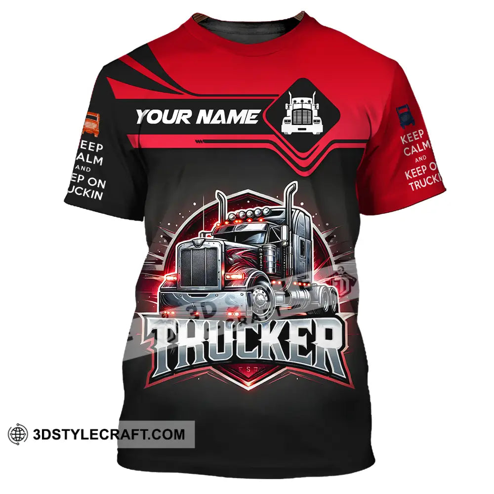 Unisex Shirt - Custom Text Trucker T-Shirt / S T-Shirt