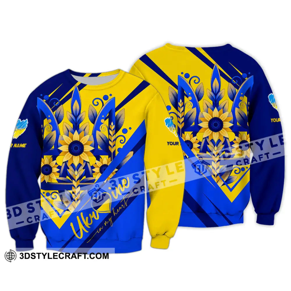 Unisex Shirt - Custom Text Shirt Ukraine Shirt Long Sleeve / S T-shirt