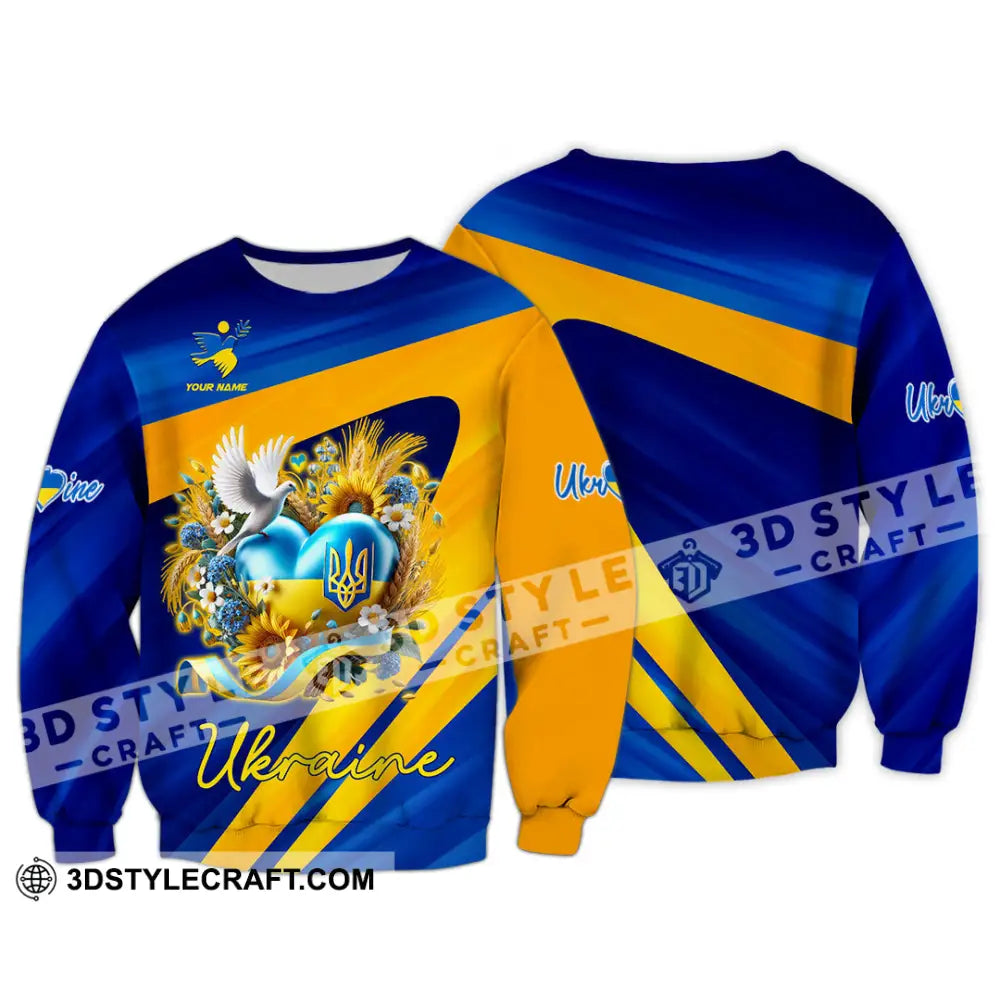 Unisex Shirt - Custom Text Shirt Ukraine Shirt Long Sleeve / S T-shirt