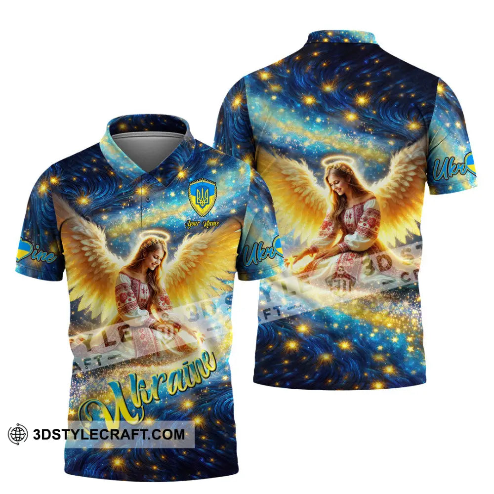 Unisex Shirt - Custom Text Shirt Ukraine Shirt Polo Shirt / S T-shirt