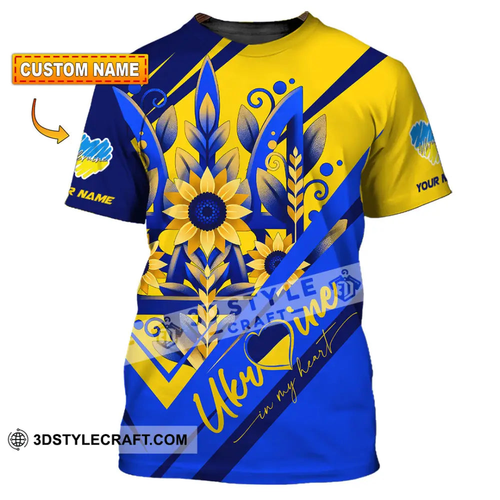 Unisex Shirt - Custom Text Shirt Ukraine Shirt T-shirt