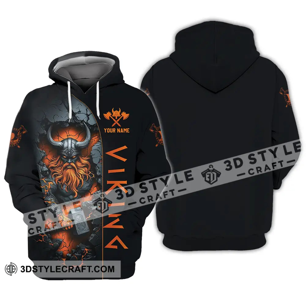Unisex Shirt - Custom Text Viking Hoodie / S T-Shirt