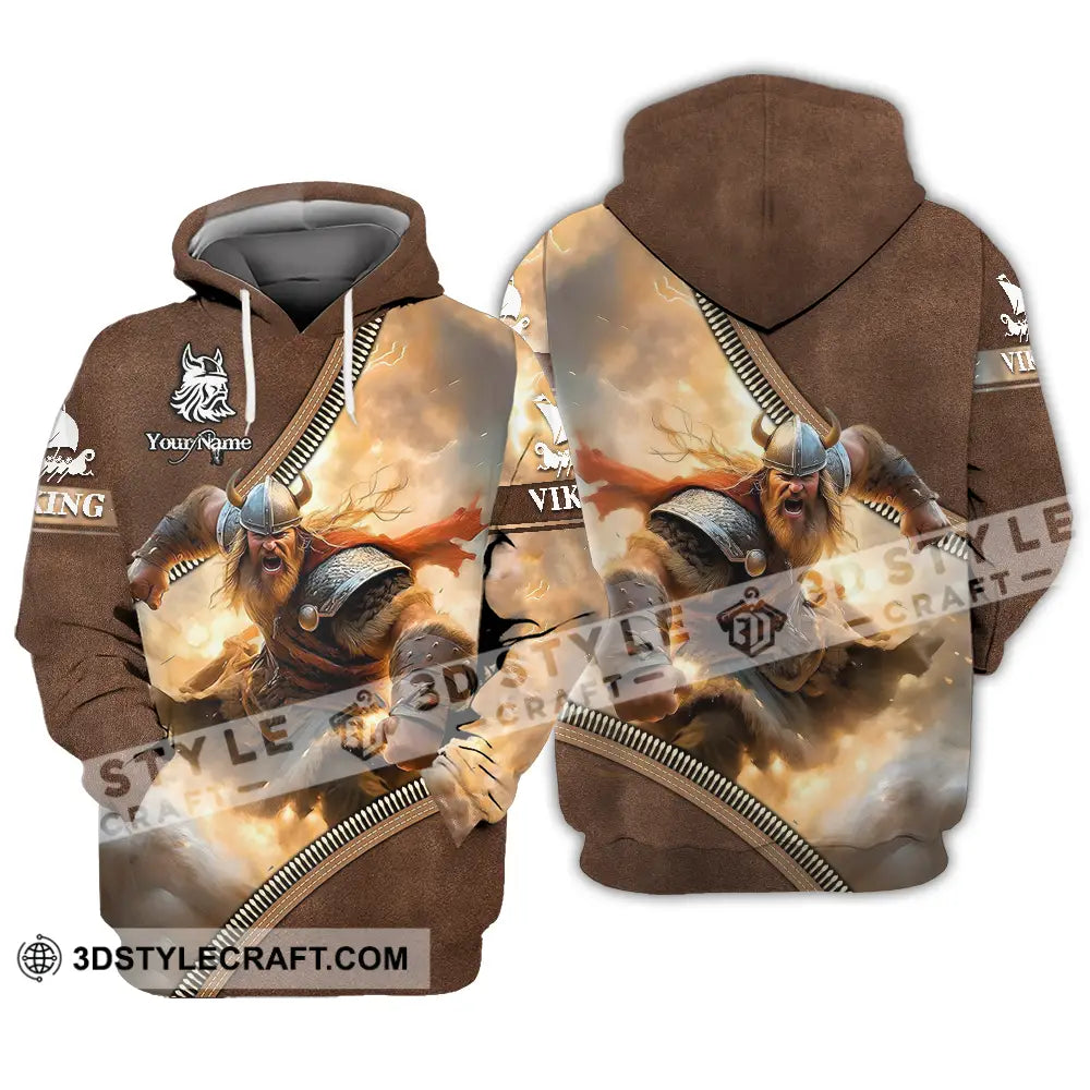 Unisex Shirt - Custom Text Viking Hoodie / S T-Shirt