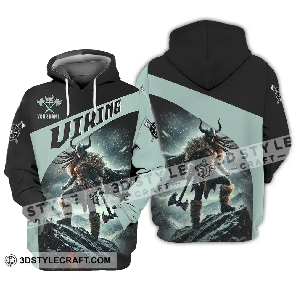 Unisex Shirt - Custom Text Viking Hoodie / S T-Shirt