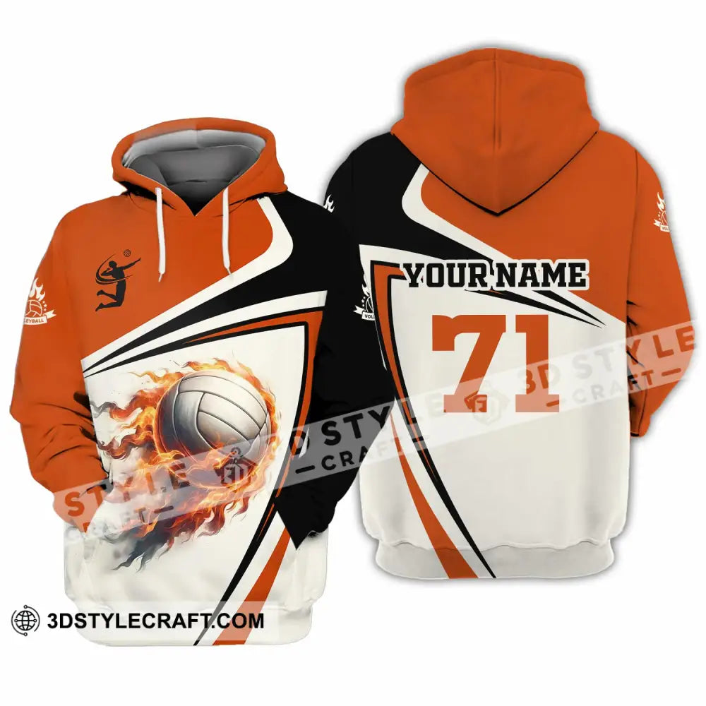 Unisex Shirt - Custom Text Volleyball Hoodie / S T-Shirt