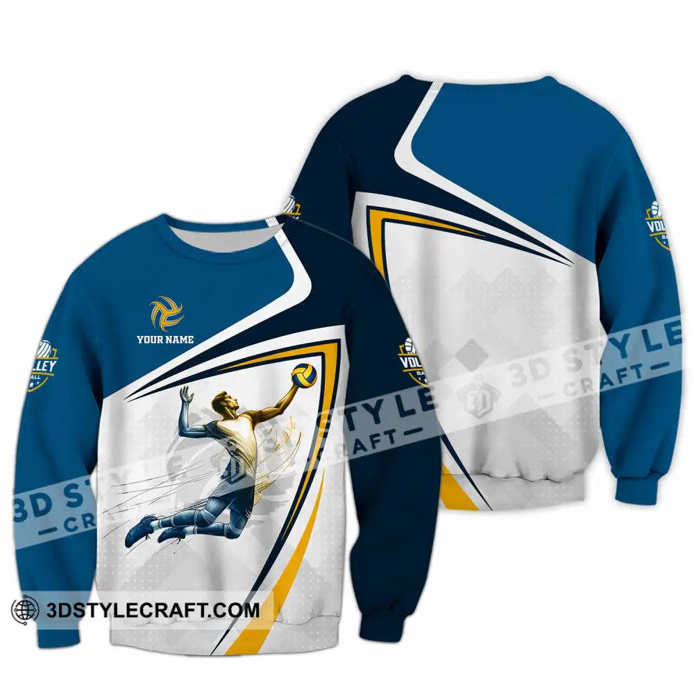 Unisex Shirt - Custom Text Volleyball Long Sleeve / S T-Shirt