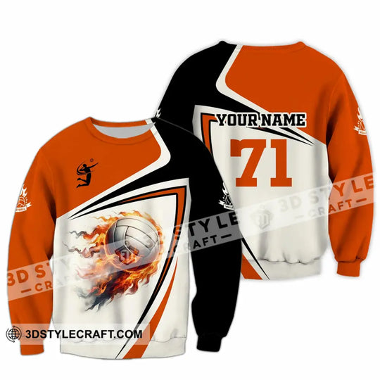Unisex Shirt - Custom Text Shirt Volleyball style option 3