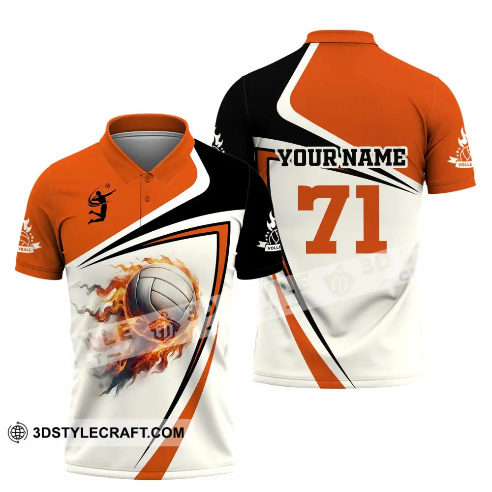 Unisex Shirt - Custom Text Volleyball Polo / S T-Shirt