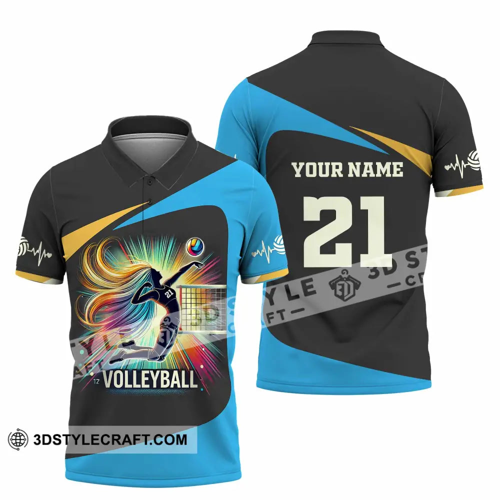 Unisex Shirt - Custom Text Shirt Volleyball Shirt Polo Shirt / S T-shirt