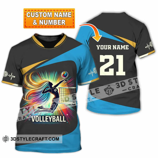 Unisex Shirt - Custom Text Shirt Volleyball Shirt T-shirt
