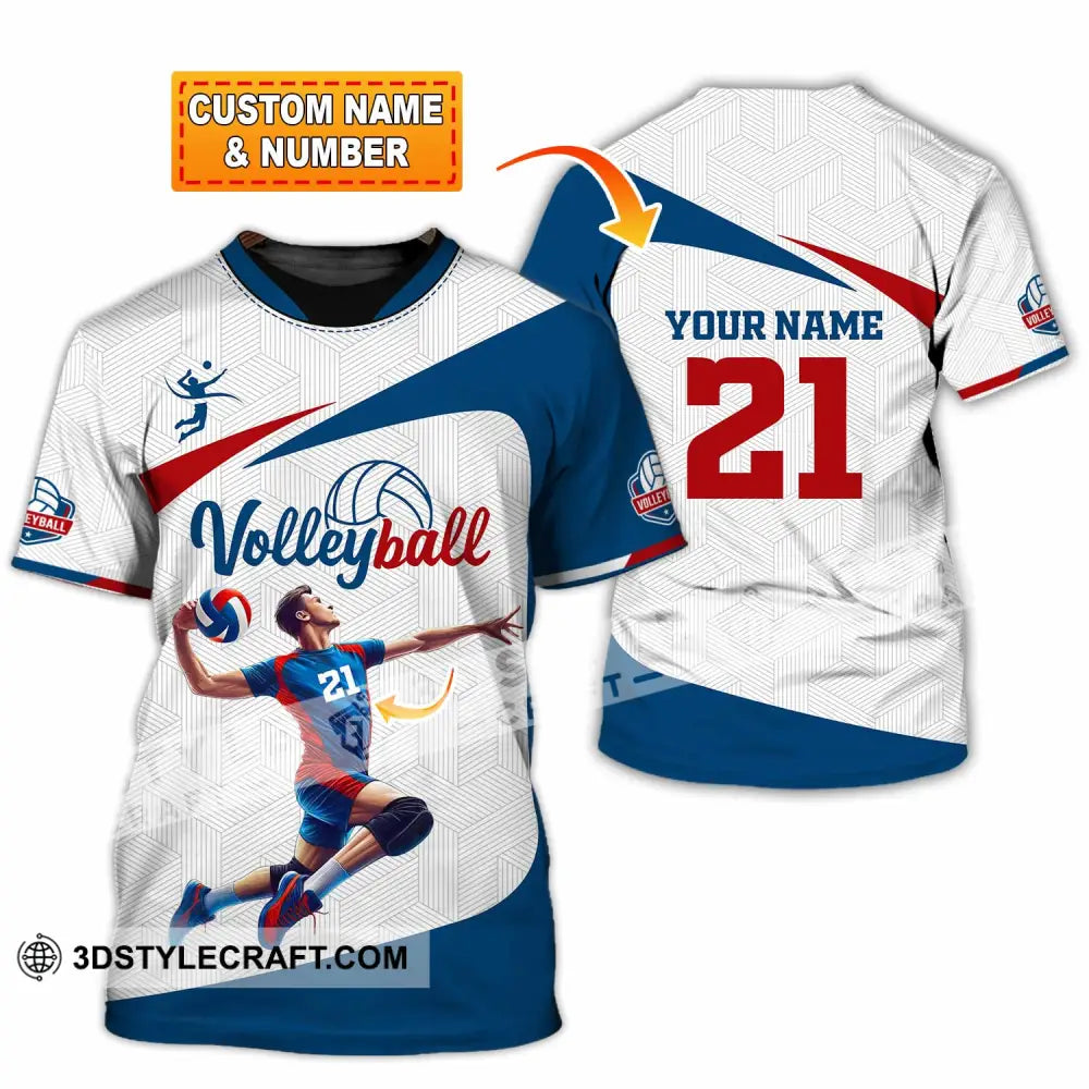 Unisex Shirt - Custom Text Shirt Volleyball Shirt T-shirt