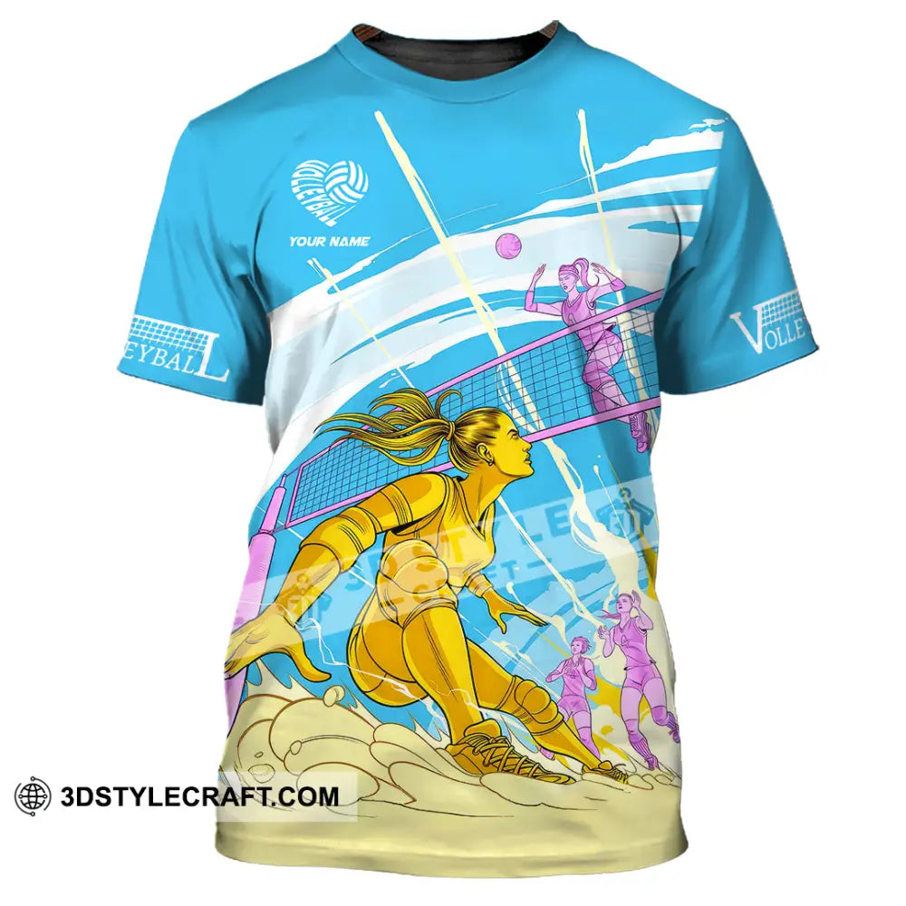 Unisex Shirt - Custom Text Volleyball T-Shirt / S T-Shirt