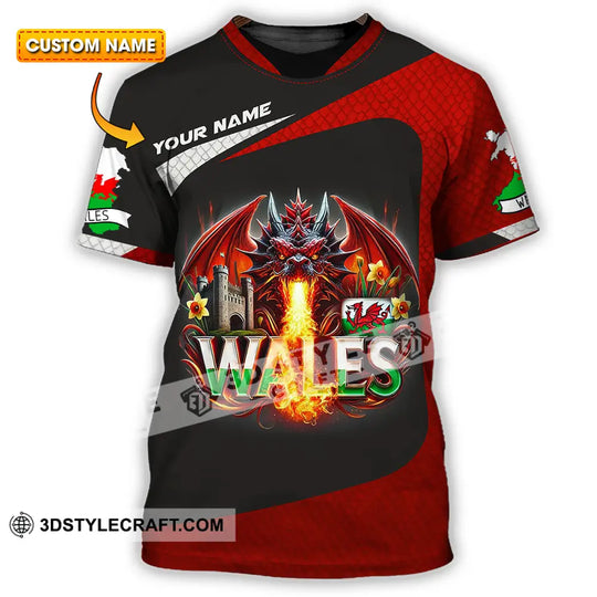 Unisex Shirt - Custom Text Shirt Wales style option 1