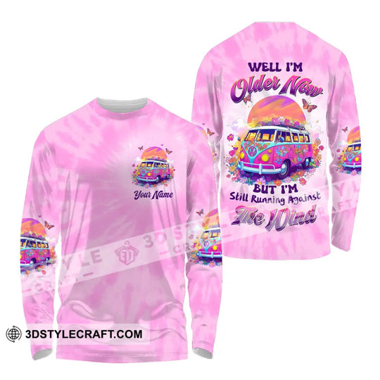 Unisex Shirt - Custom Text Shirt, Well I'm Older Now But I'm Still Running Against The Wind, Hippie Girl Shirt style option 4