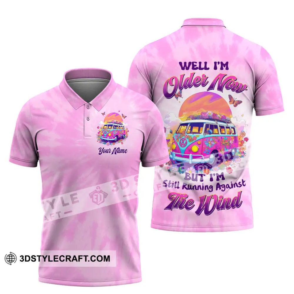 Unisex Shirt - Custom Text Shirt Well I’m Older Now But I’m Still Running Against The Wind Hippie Girl Shirt Polo Shirt