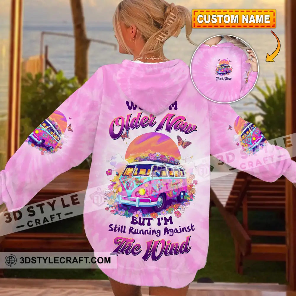 Unisex Shirt - Custom Text Shirt Well I’m Older Now But I’m Still Running Against The Wind Hippie Girl Shirt T-shirt