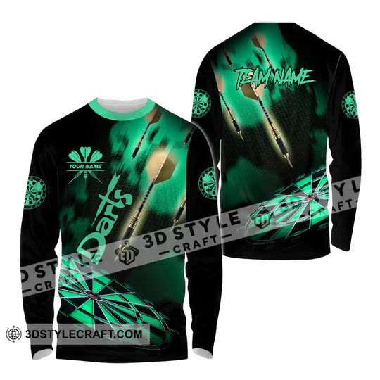 Unisex Shirt - Custom Texts Green Light Darts Sport Shirt style option 4