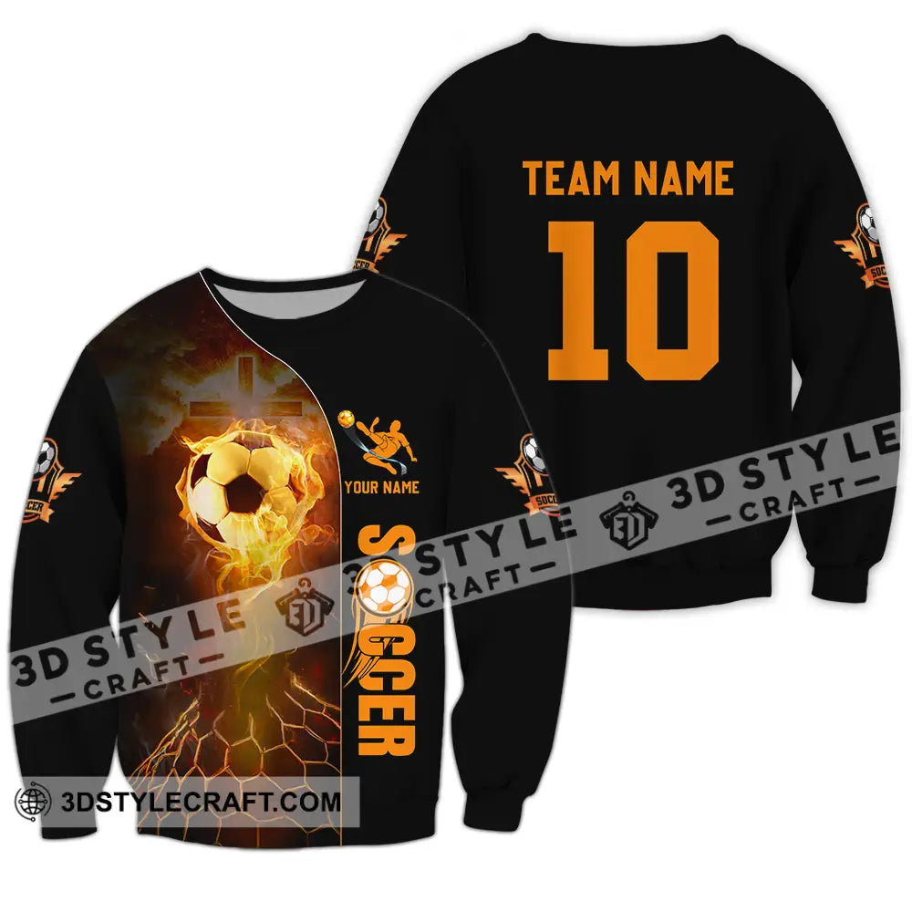Unisex Shirt - Custom Texts Soccer Long Sleeve / S T-Shirt