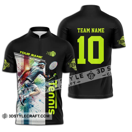 Unisex Shirt - Custom Texts Sport Shirt, Tennis Lover style option 2