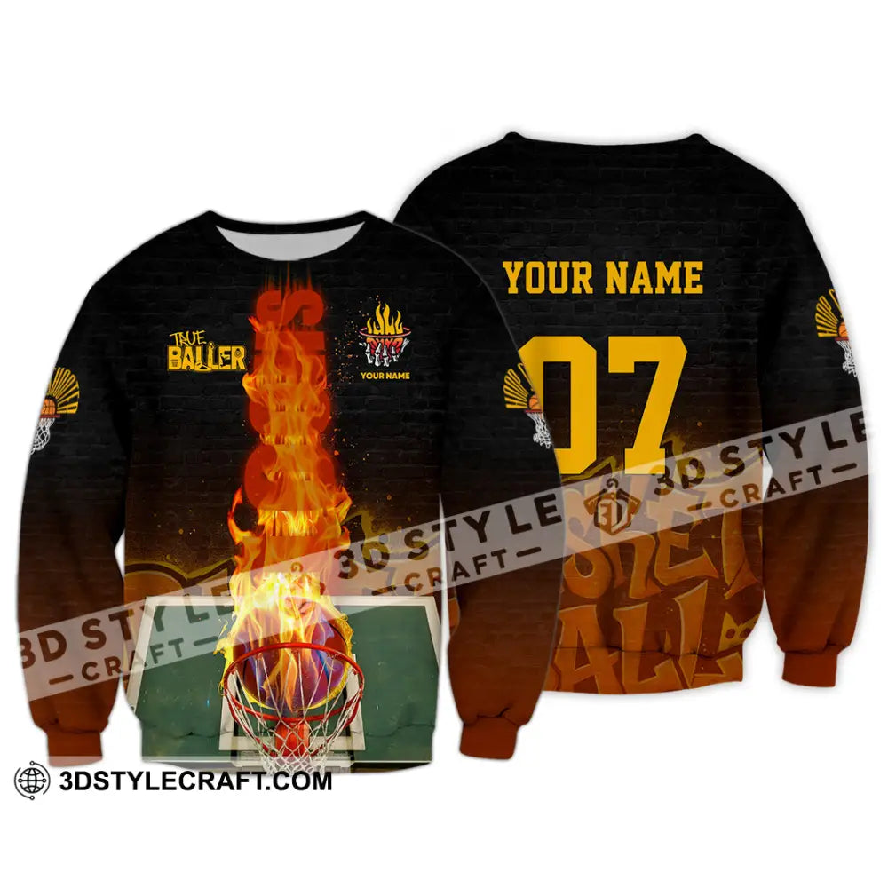 Unisex Shirt - Custom The Baller Basketball Shirt Long Sleeve / S T-shirt