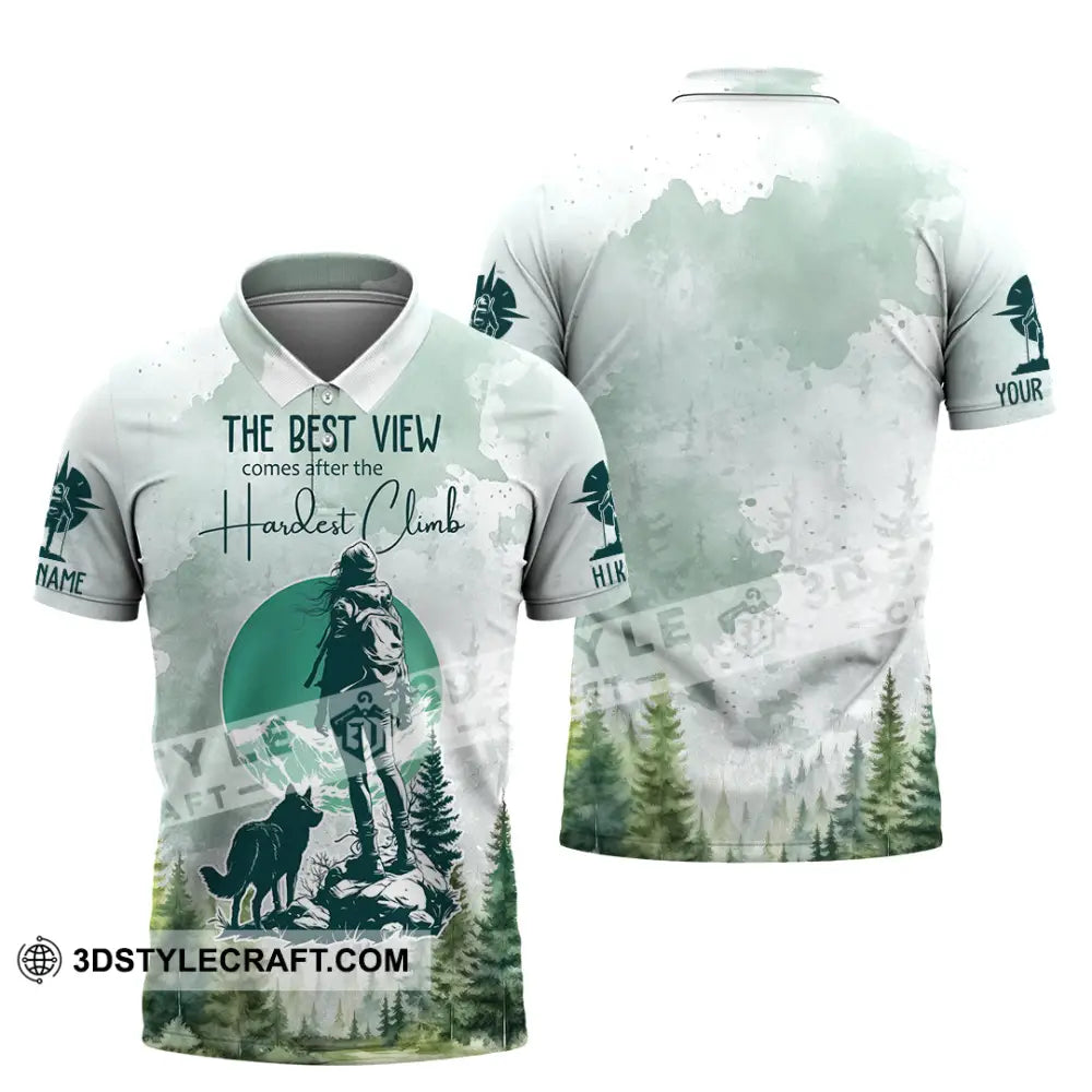 Unisex Shirt - Custom The Best View Comes After The Hardest Climb Shirt Polo Shirt / S T-shirt