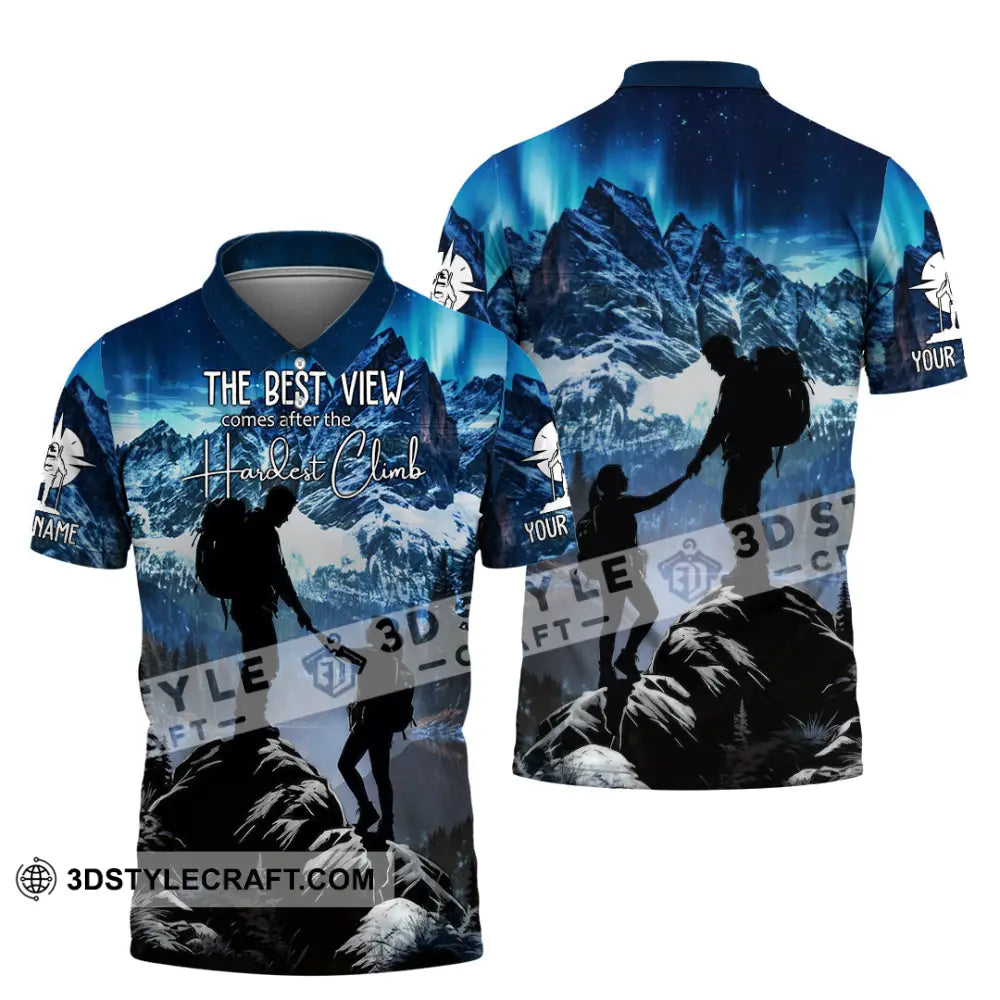 Unisex Shirt - Custom The Best View Comes After The Hardest Climb Sports Shirt Polo Shirt / S T-shirt