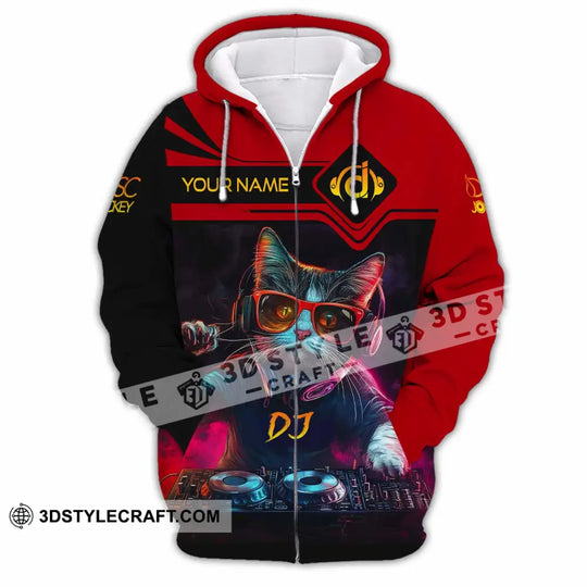 Unisex Shirt - Custom The DJ Cat Shirt style option 3