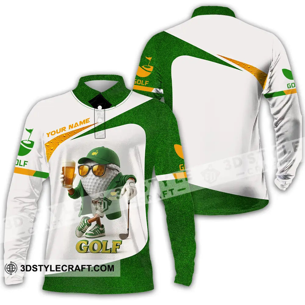 Unisex Shirt - Custom The Golf Shirt Long Sleeve Polo / S T-shirt